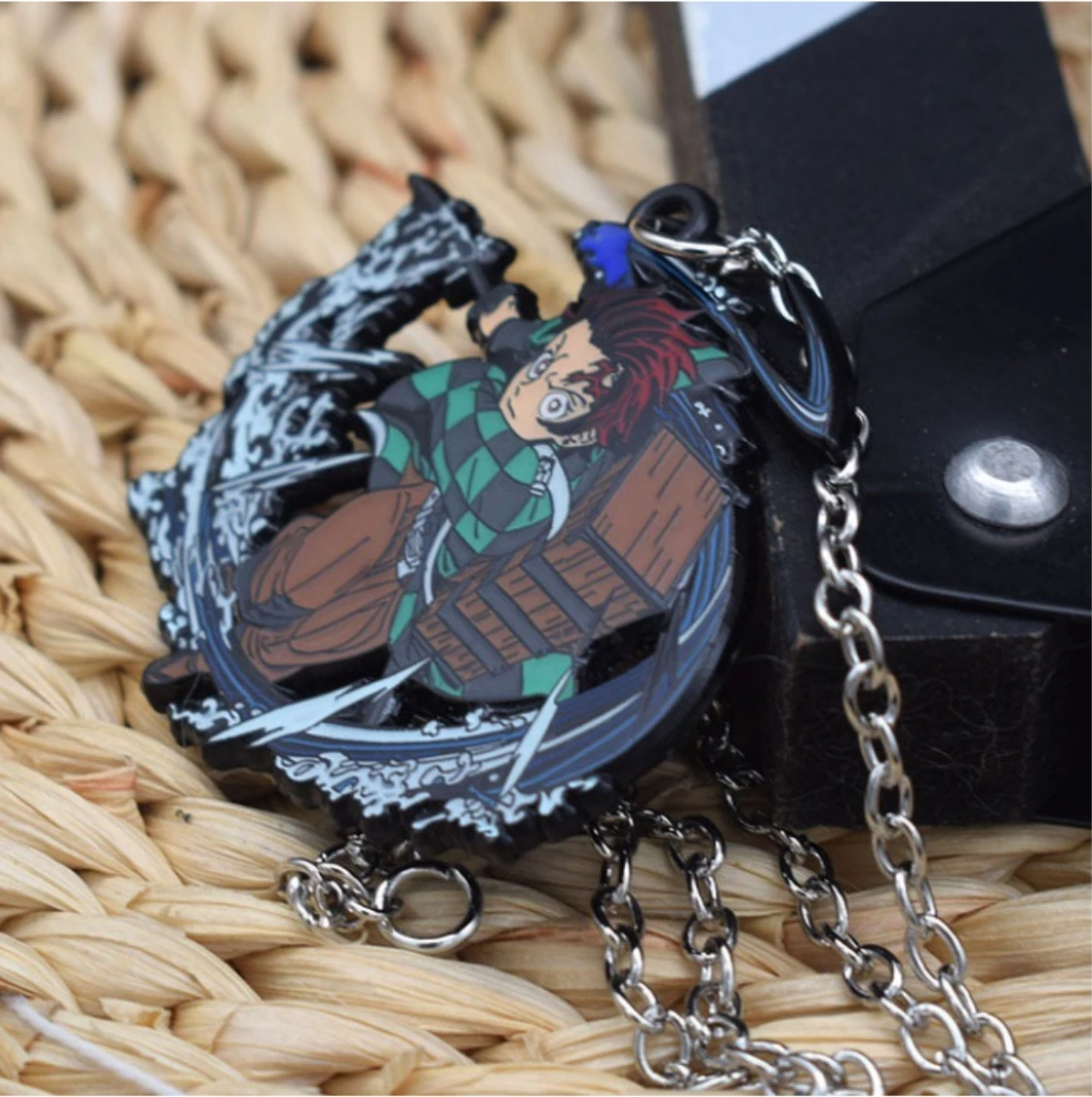 Hot Wholesale Anime Pendant Necklace Cartoon Characters Demon Slayer Keychain
