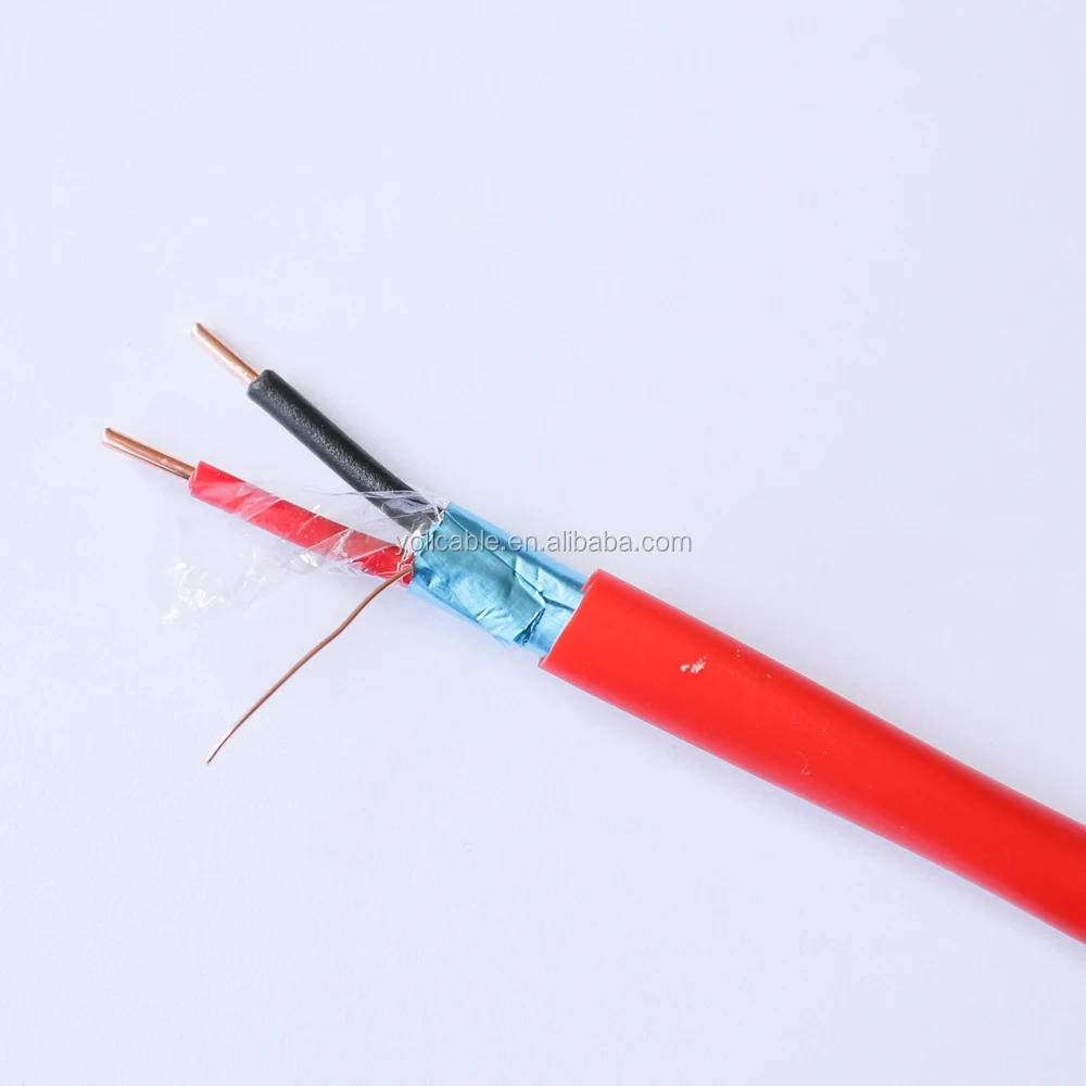 2 ядер оградила красный огнестойкий кабель пожарной сигнализации 1,5 мм кв медный или ОСО кабель сигнала тревоги