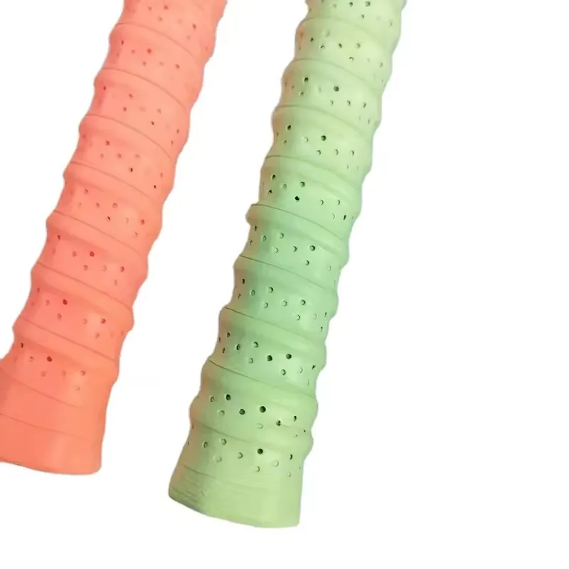High Quality Anti Slip Perforated Keel Grip Tennis Badminton Overgrips Oem Service Wholesale