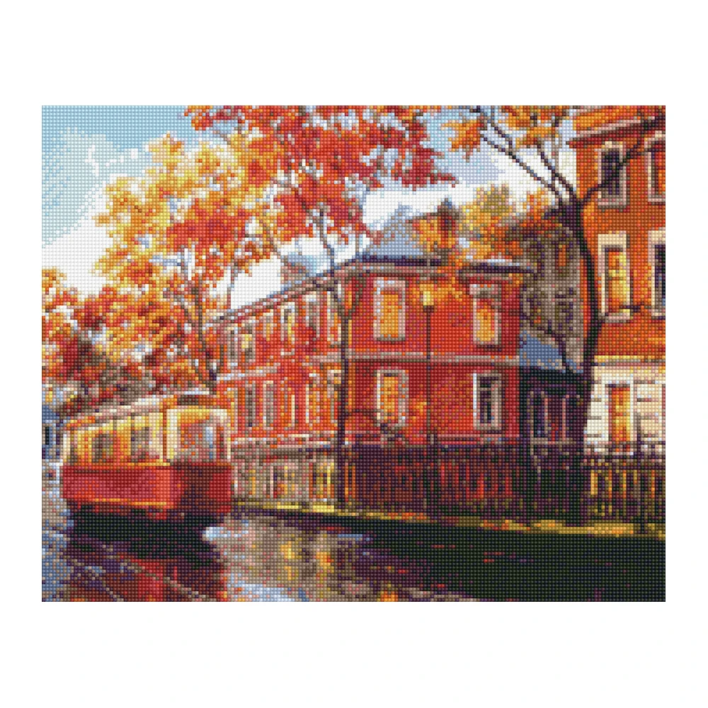 Wholesale European City Street View Art Deco Furniture 5D Diamond Painting