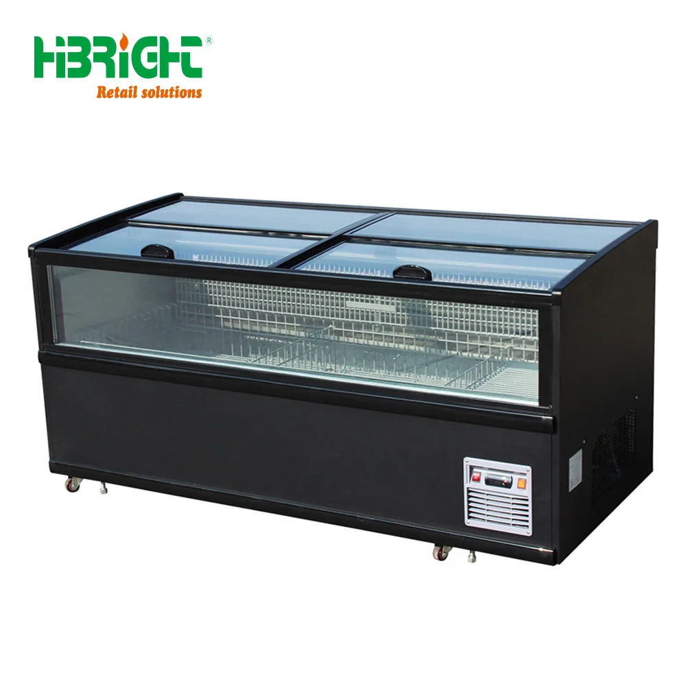high quality large capacity fresh meat showcase deep freezer supermarket cold storage refrigerator