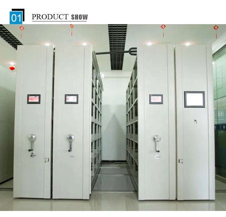 Movable Electric Intelligent Library Shelving Mobile Shelf Storage System Dense Frame