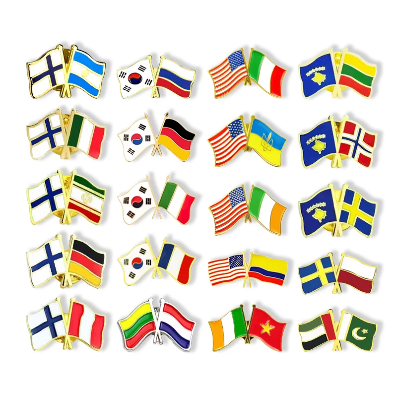Saudi Pin De Metal Flag Brooch Airplane Manufacturer Horror Soft Magnetic Cap Badge Custom Metal Enamel Uae Pins