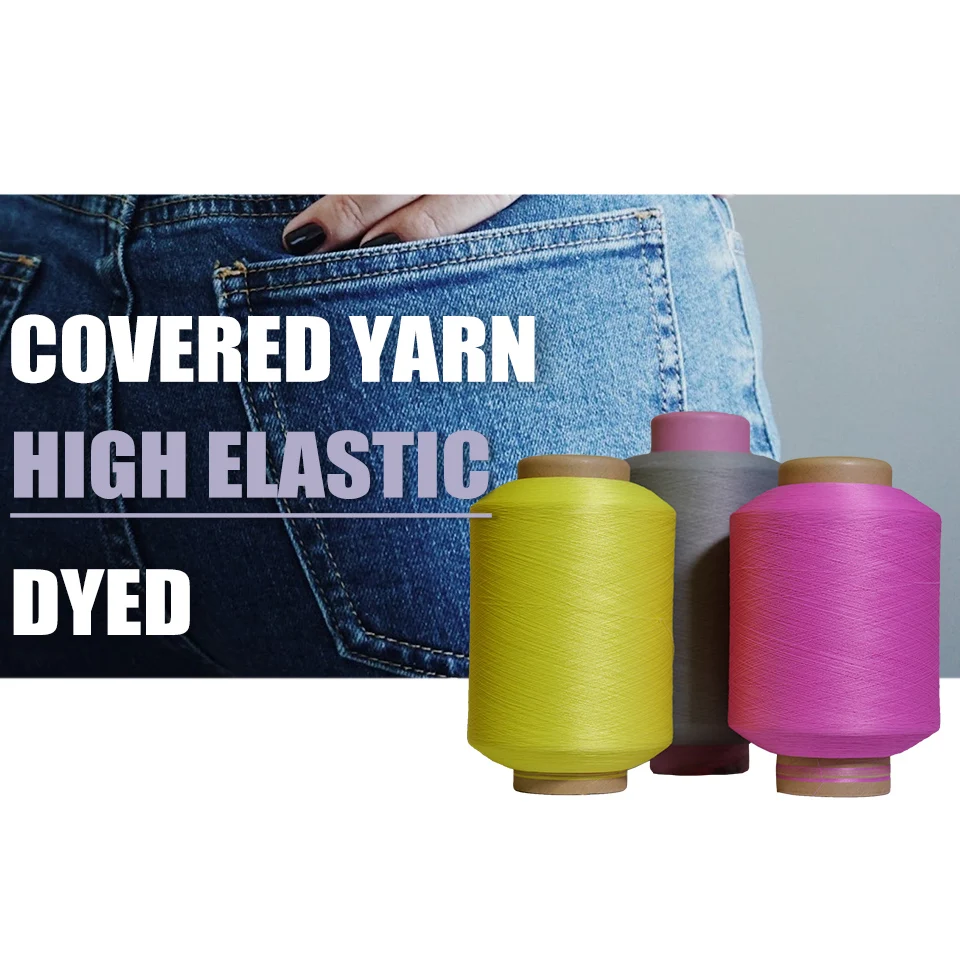 Ole Factory Wholesale 1570/1870/2070 Spandex Covered Yarn Good Resilience Stability Mixed Yarn for Socks