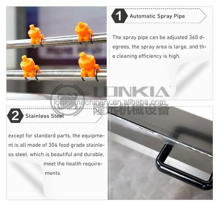 U-shaped brush potato cleaning and peeling machine Potato peeling processing line