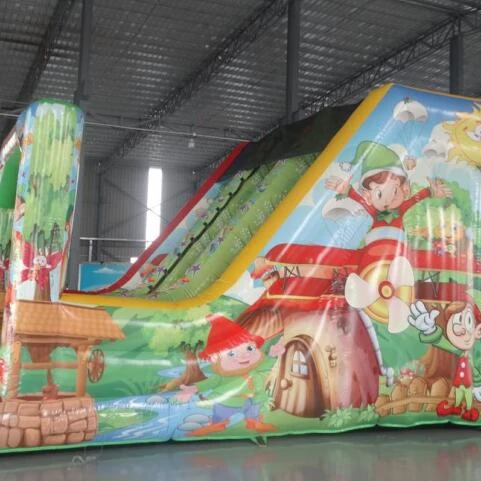 Наружная надувная горка elfin сухой детская игра для продажи