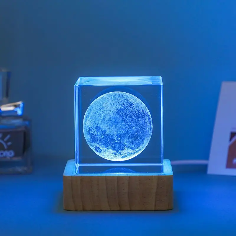 Creative Wholesale 3d Customized K9 crystal cube Crystal Glass Cube on sale