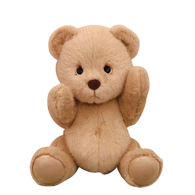 Vintage Teddy Bear With Clothes Plush Toy Soft Mini Bear Handmade Stuffed Animals Gift Toy