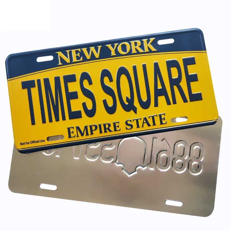 Wholesale Price Custom High Quality Cheap Price Printed Aluminum Car License Number Plate