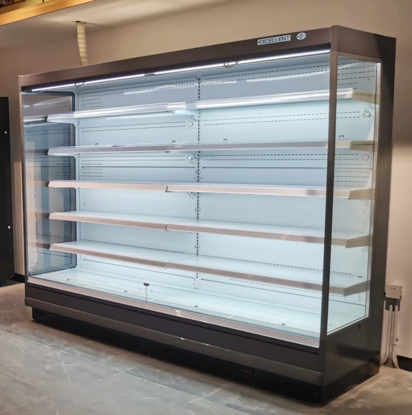 Commercial Upright Refrigerator Multi-layer Open Display Refrigerated Cabinet