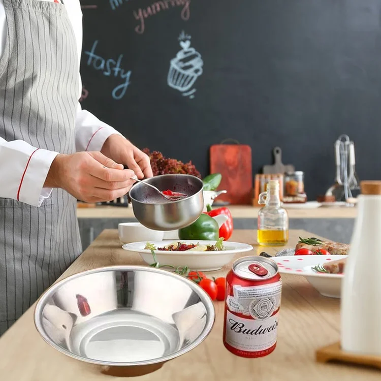 Stainless Steel Horse Bucket Non-magnetic Thickened Code Bucket Kitchen Small Basin