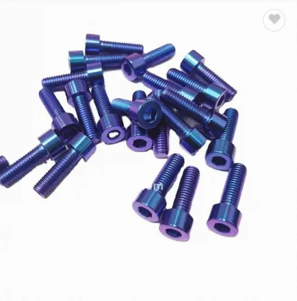 Hot selling exquisite custom DIN912 standard mirror polished m8 m10 drilled titanium sleeve head cover bolts