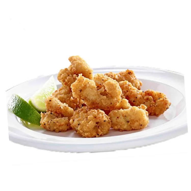 Shandong Ocean Village Food Low Price And High Quality Lightly Breaded Frozen Squid Pineapple Cut Ready To Pan Or Deep Fryer