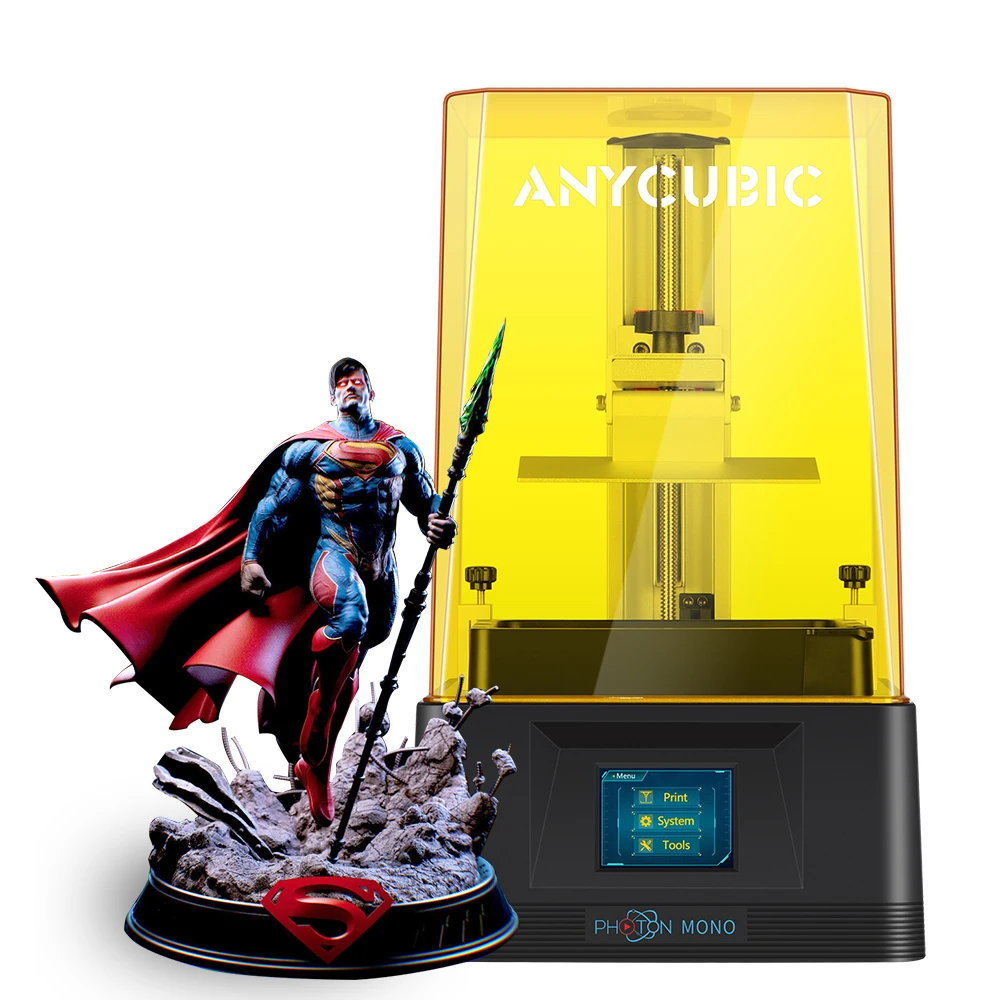 ANYCUBIC Доступные настольные 3d светодиодные ультрафиолетовые отверждаемые принтеры печатная