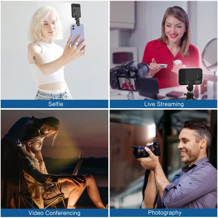 Hot Sale Portable Rechargeable USB LED Selfie Ring Light Led Mobile Phone Selfie Fill Light