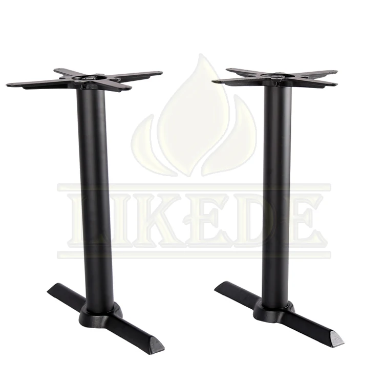 Low price powder coating black dining table ba legs cast iron dining table frame for restaurant/coffee/bistro/letter/patio table