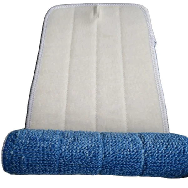 Manufacturer Knit White Nylon Adhesive Loop Velcroes Plush Fabric Roll for Flat Mop Pad Back Side Rolls Clothes Woven Fabric EN