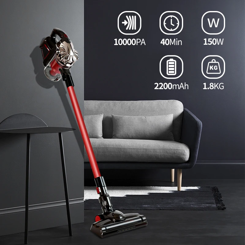 Portable Cordless Newly Vacuum Cleaner Rechargeable Cyclone Vacuum Cleaner Brush Motor Designed 4 in 1 27 Customized Color 150