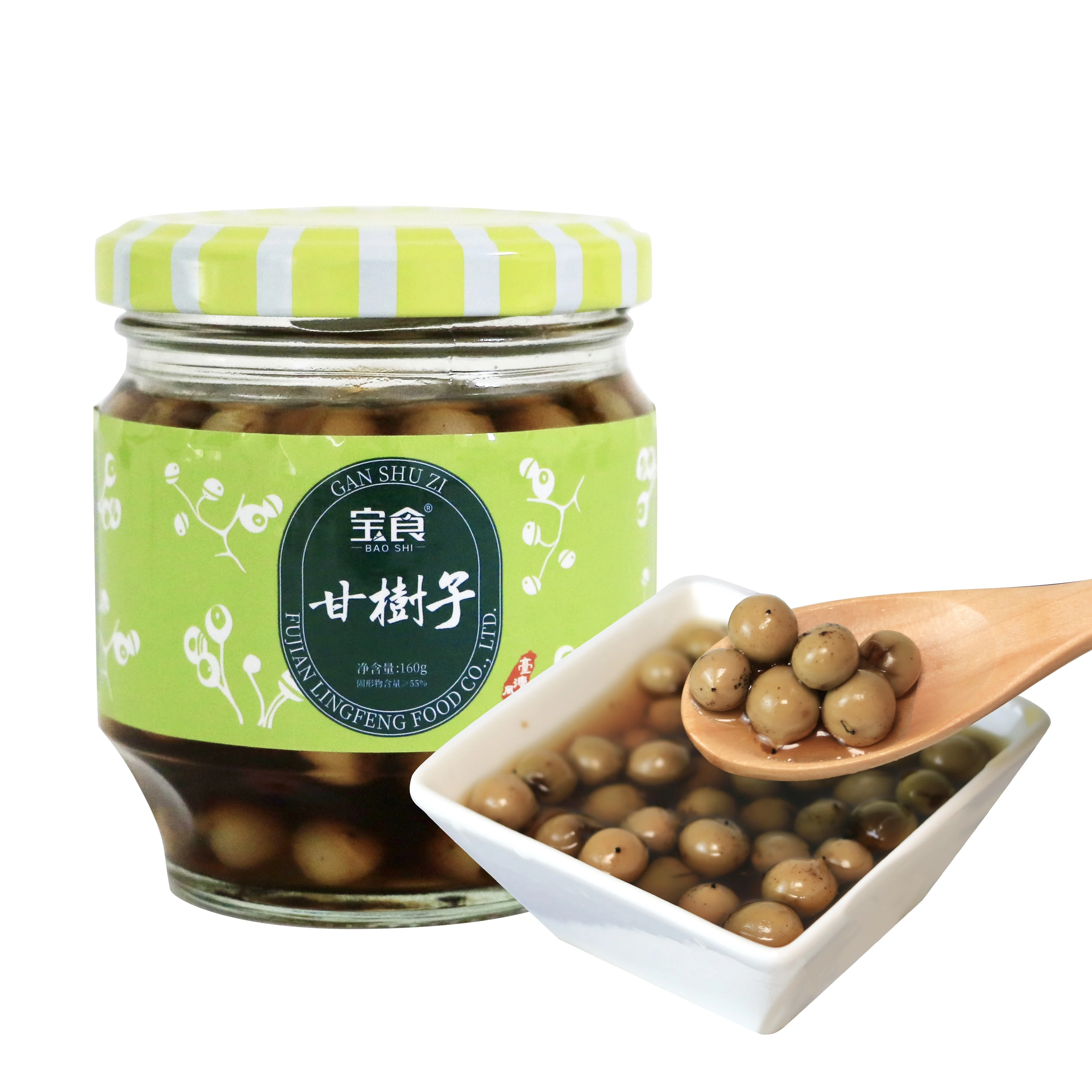 Маринованная кородия дихотома со вкусом Тайваня для запасных ребер на пару 160 г в стеклянной банке