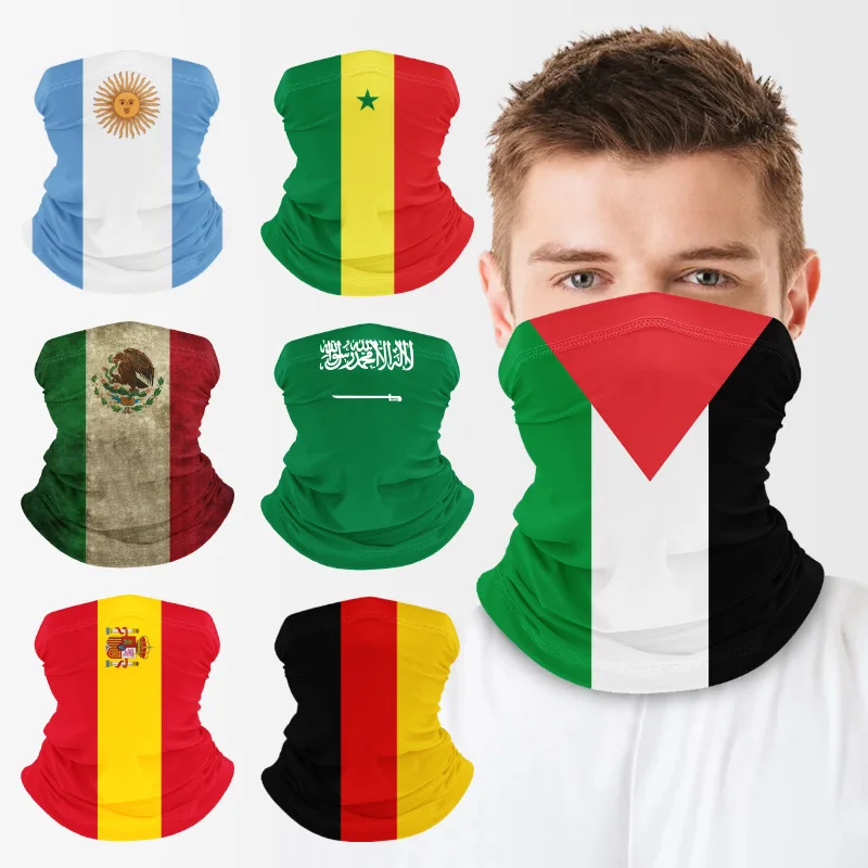 Custom Palestine Flag Face Shields Visor Bandana Palestine Maskes for Motorcycle Riding