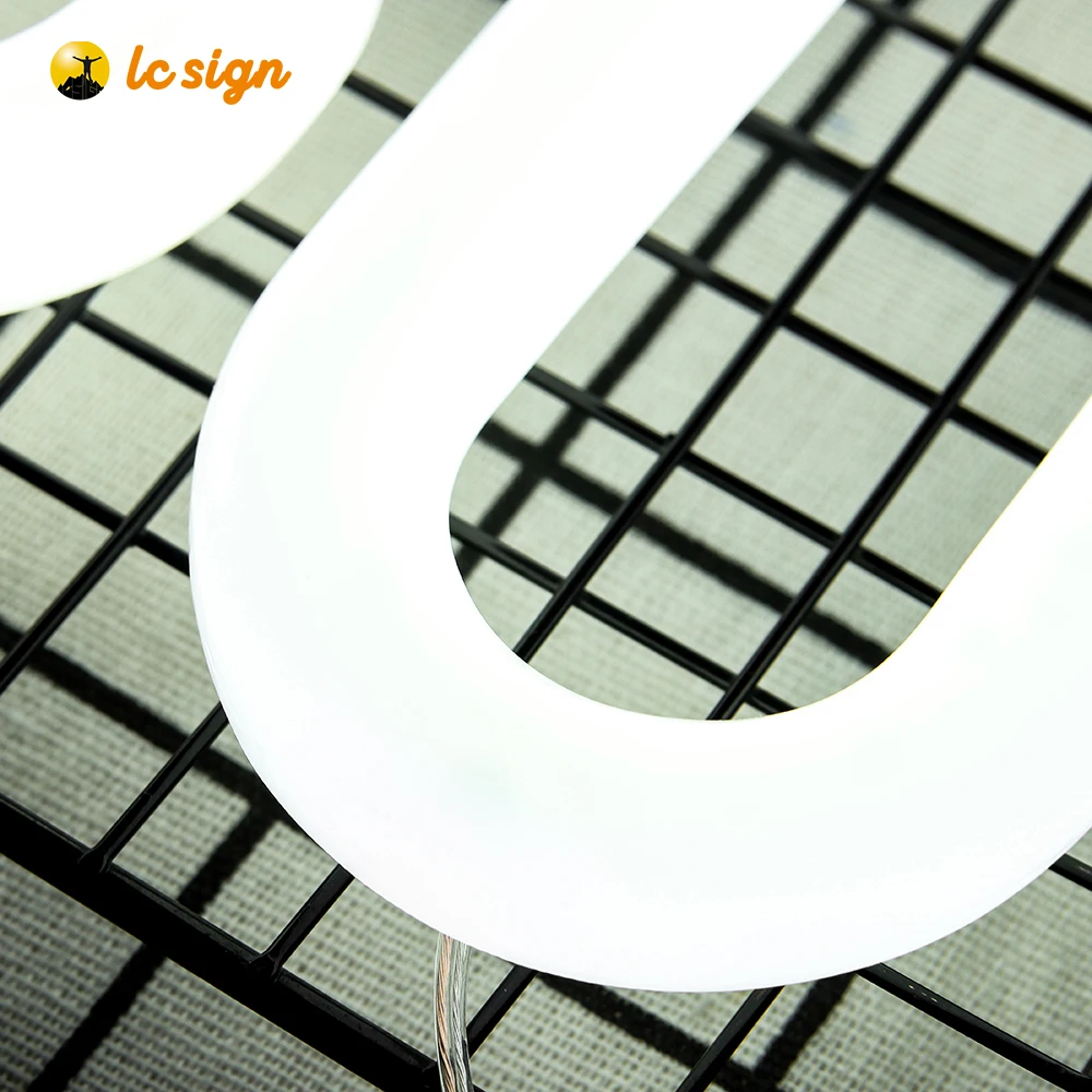 New arrival 360 degree led neon sign neon letter light sign for store logo neon sign