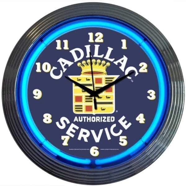China custom made 15 inch round shape chrome shell 12VDC glass tube light Chevrolet SS neon glass wall clock