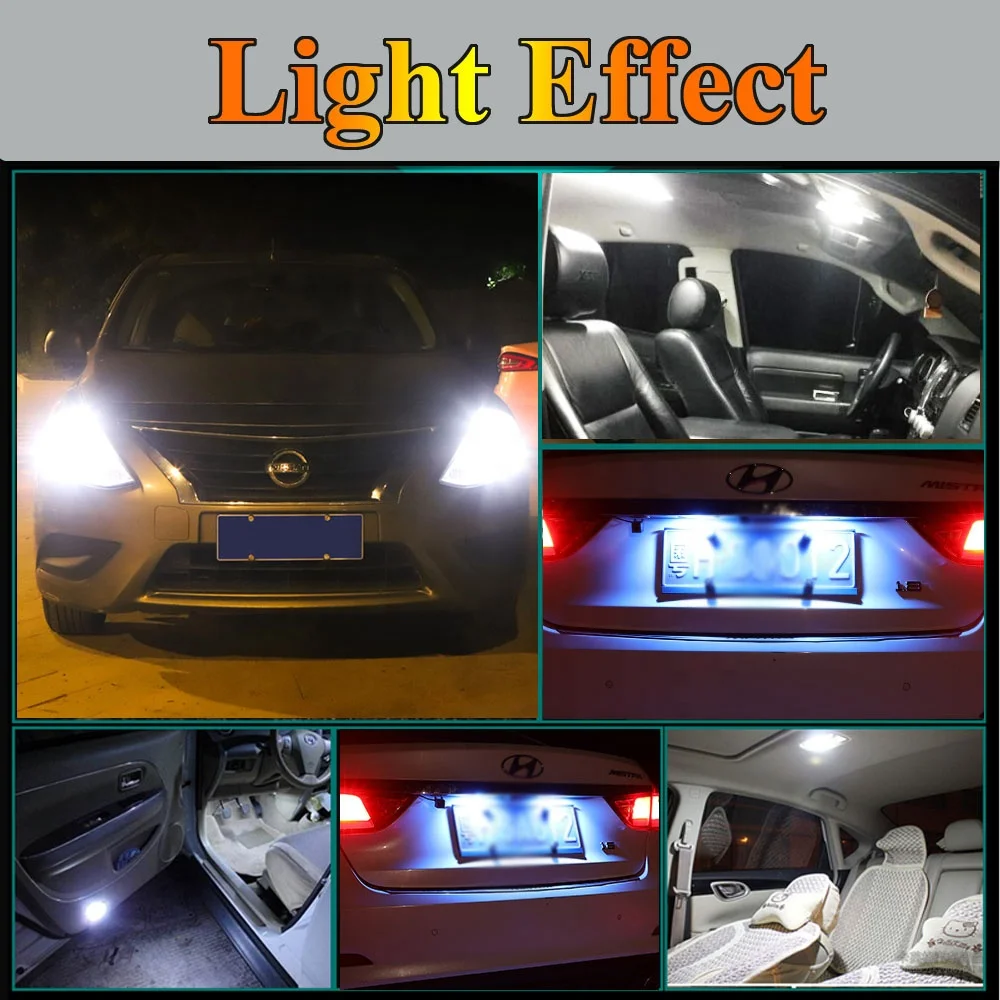  Новая светодиодная автомобильная лампа t10 w5w 501 p21w 1156 py21w 1157 h4 h7 9005