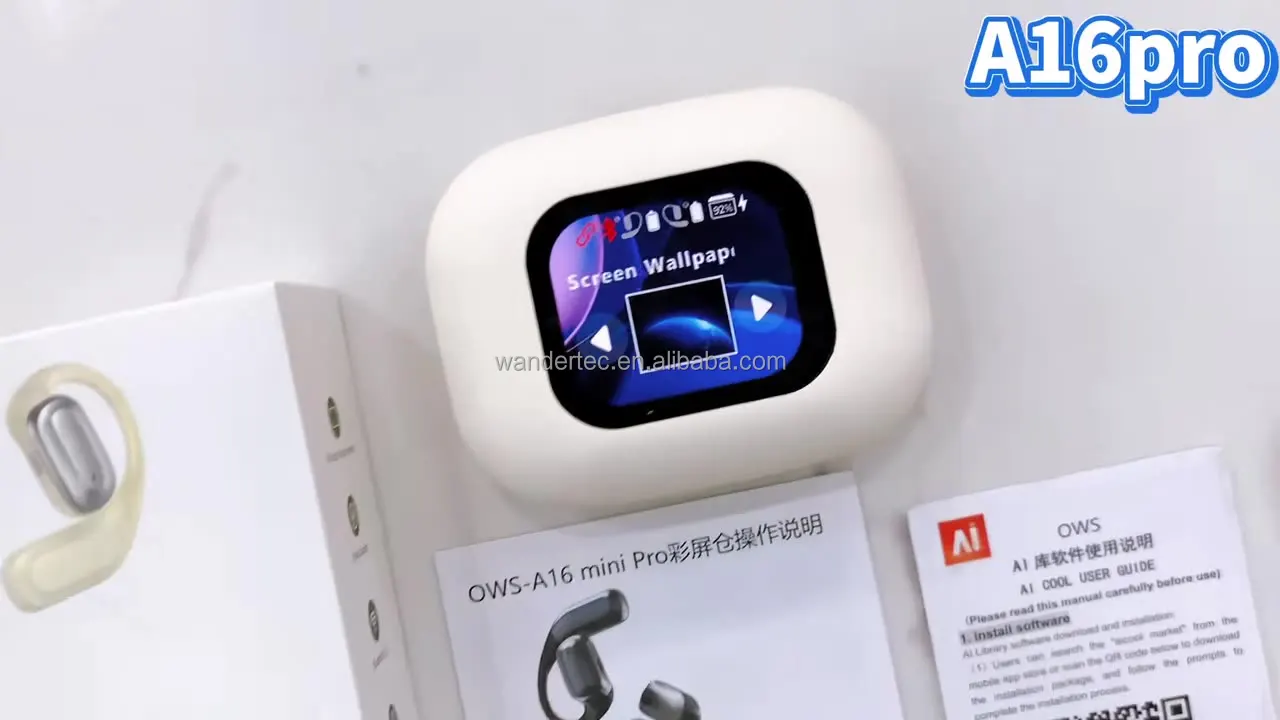Wander AI A16PRO Игровые наушники с сенсорным экраном лучший срок службы батареи синими зубами деревянные для перевода