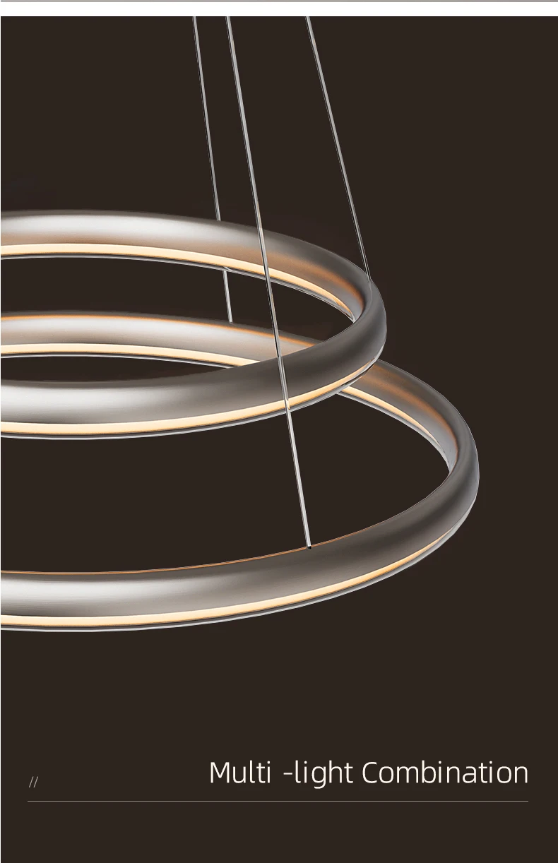 Роскошные большие барные светильники Aisilan для дома и гостиной, потолочные светильники в скандинавском стиле, круглые кольца, подвесные светильники