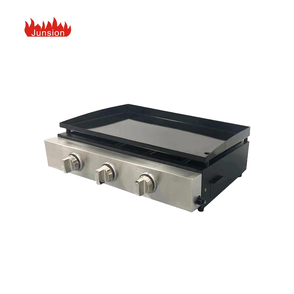 
CE Certificates Zhongshan Supplier Home 3 Burner LPG Gas Multi Smoker Table Argentinian Barbecue Patio BBQ Grill 