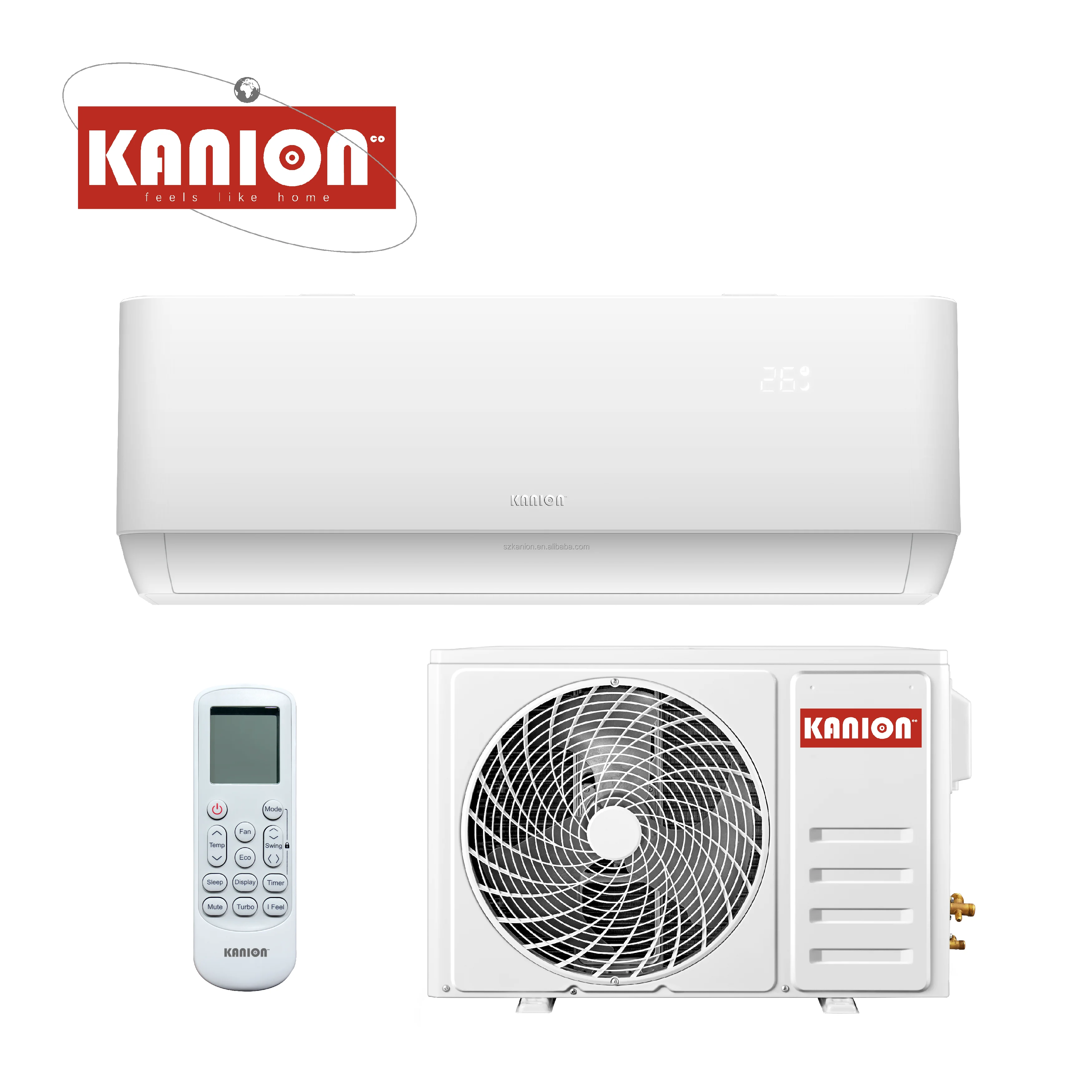 Premium Series 50Hz Wall Split Type Air Conditioner Cooling only 9000BTU (1hp) GMCC compressor, 220-240V/50hz ac outdoor unit