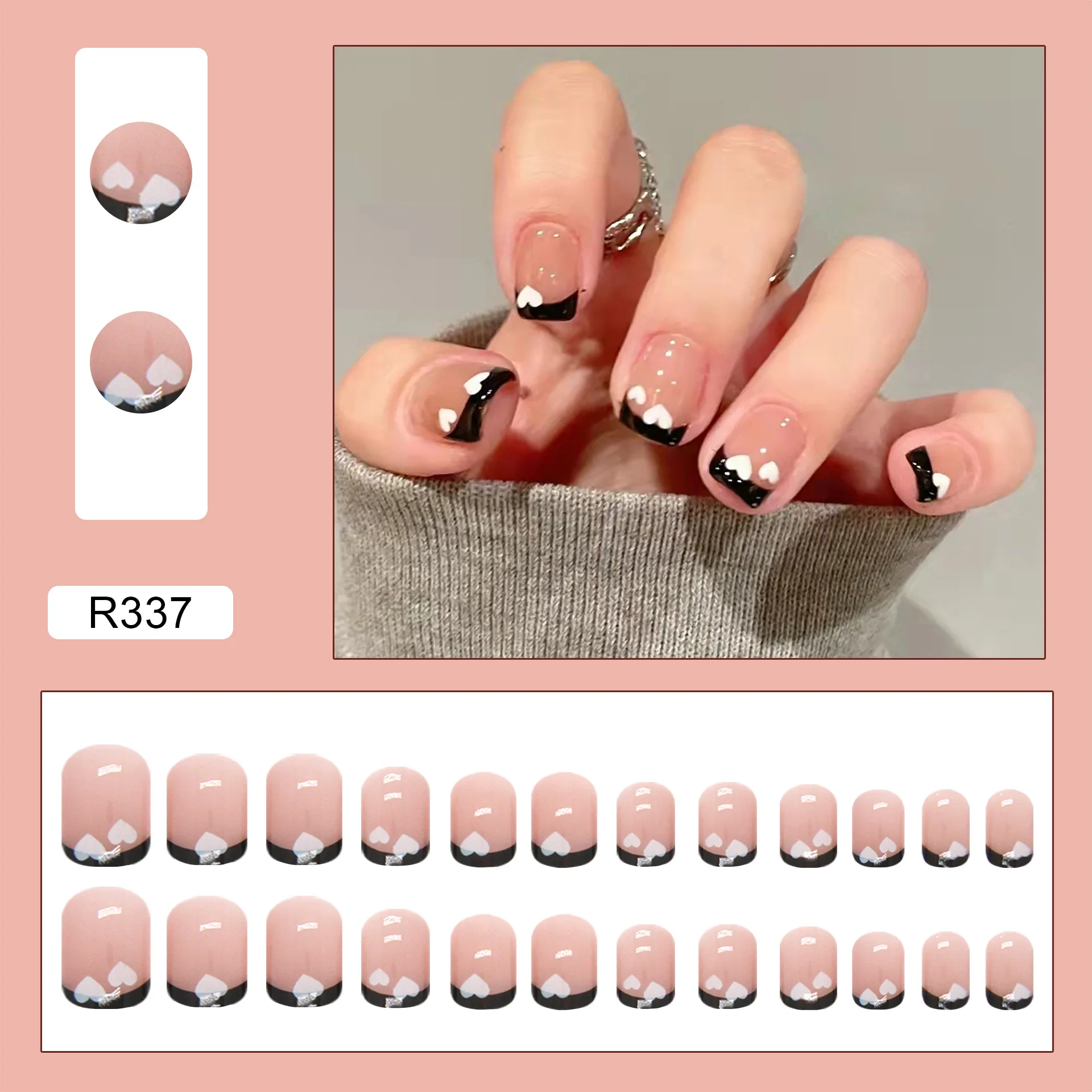 2022 New 24pcs Short Fake Nails With Glue Shiny Decoration Nails Removable Multi Pure Color Reusable ABS Coffin Press On Nails