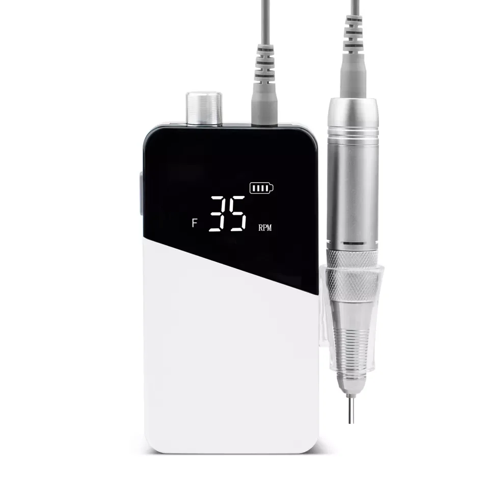 Mini gel nail drill for nail cordless nail drill e-file machine with LCD display