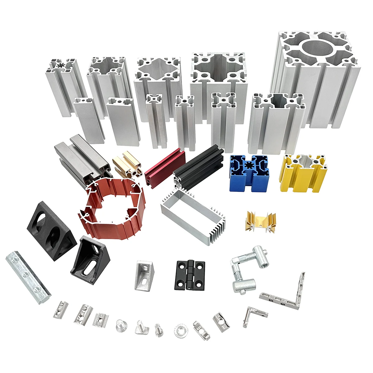 Spring Round Nut Galvanized Nickel Steel Nut with Back Spring for 30 40 45 50 60 Series Aluminum Profile Assembly