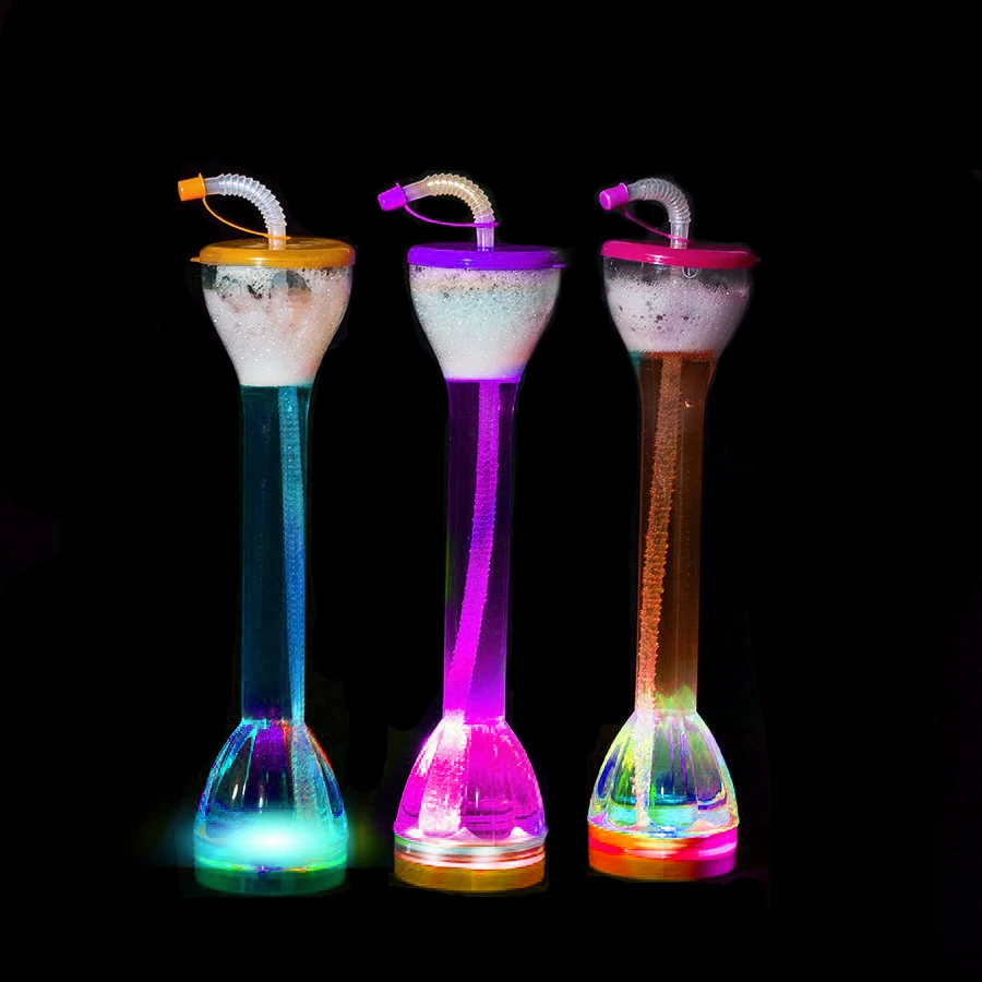 LED Plastic Yard Cup Novelty Light Up Yard Glass 24oz