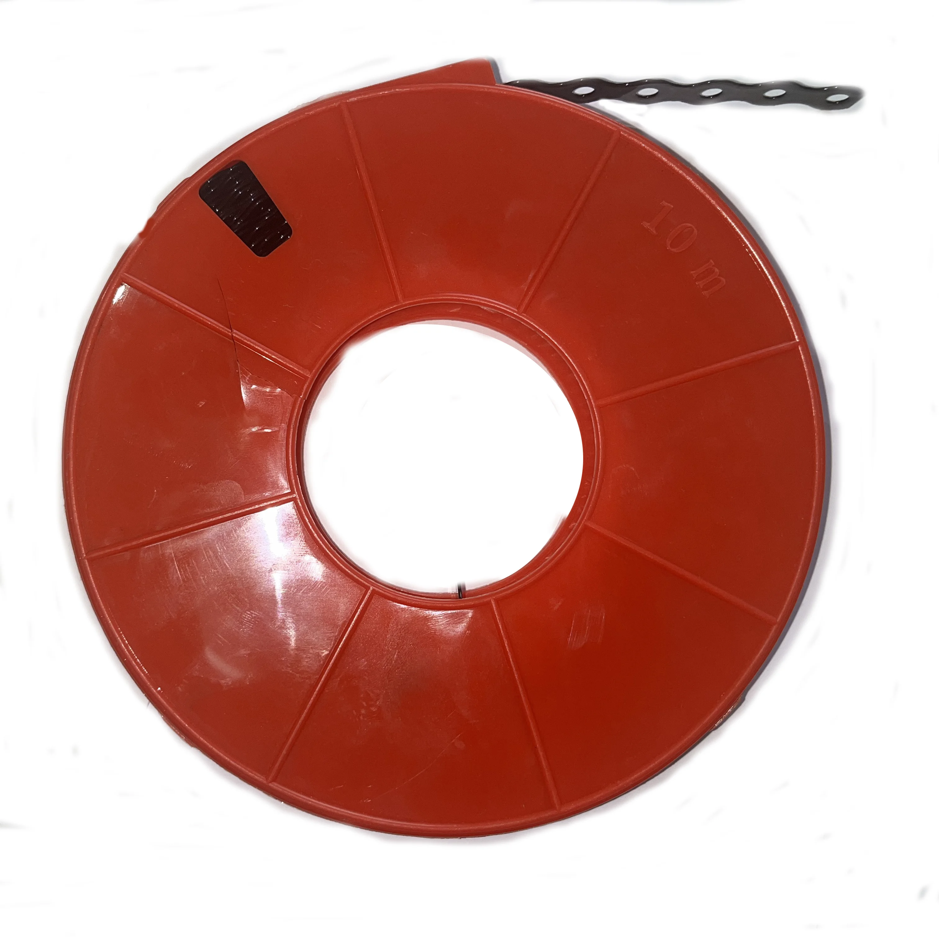 Plastic spray black white red steel perforated banding strap steel banding used for HVAC Duct factory direct wholesale