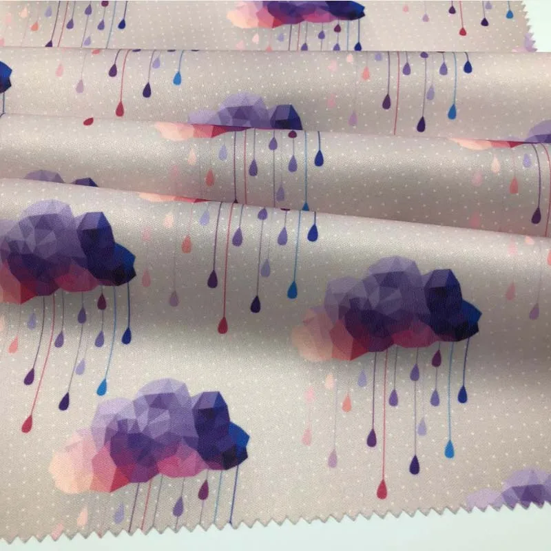 Waterproof Water Repellent Custom Printed Pul Fabric For Cloth Diaper Wet Bag