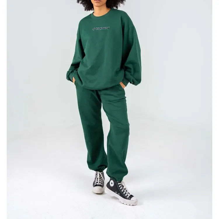 Custom Logo Plain Sports Women Clothing Jogger Sweatsuits Unisex Sweat Suits Sets High Quality Casual Hoodie And Sweatpants