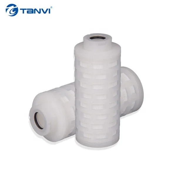 56mm 2.5 Inch Nylon Mini Pleated Filter Cartridge for Liquid and Air Sterile Filtration