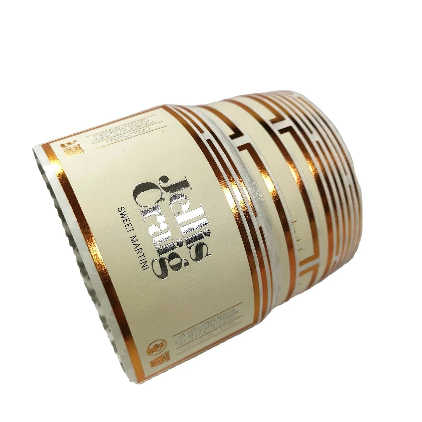 Custom Gold Stamping Punch Hot Stamp Wedding Wine Label for Whiskey Strong Adhesion & Waterproof for Beverages & Bottles label