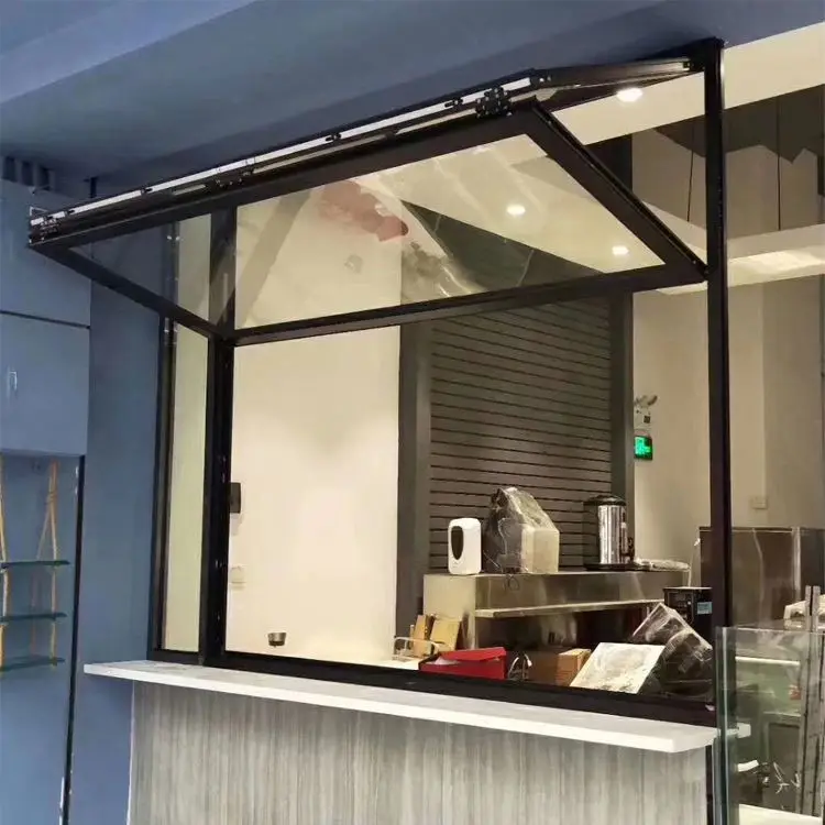 CLAERVIEW High Quality Electric Vertical Lift And Up Folding Window