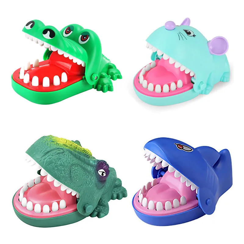 Stuff Toy Prank Crazy Novelty Gag Crocodile Teeth Toy Plastic Crocodile Game Toy For Kids