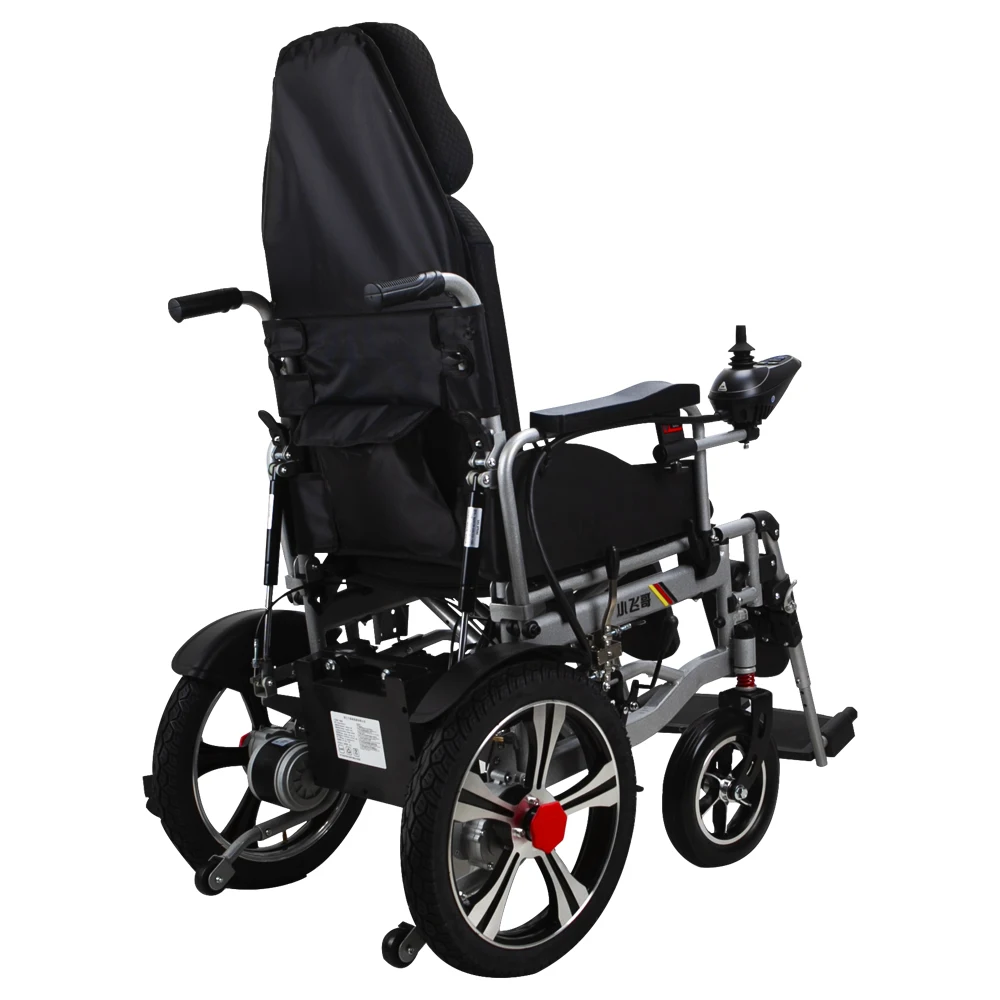 Manual Adjustable Reclining Folding Electric Wheelchair Equipped with 250W*2 Dula motor Motorized Mobility Scooter Wheelchair