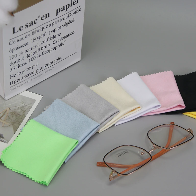 Wholesale Set Hot With Logo Glass Fiber Cloth For Screen Camera Lens Lenses Watch Glasses Cleaning