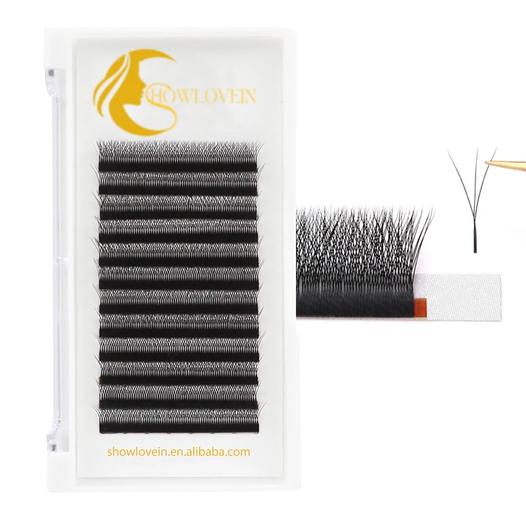 3D 4D 5D 6D Clover Lashes Y W Shape Weave Clover Volume Lash Extension Private Label Clover Lashes