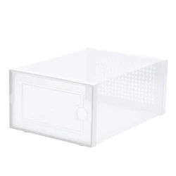 Customizable double-door modular PVC plastic shoe box manufacturer for lead the industry wholesale price shoe drawer box