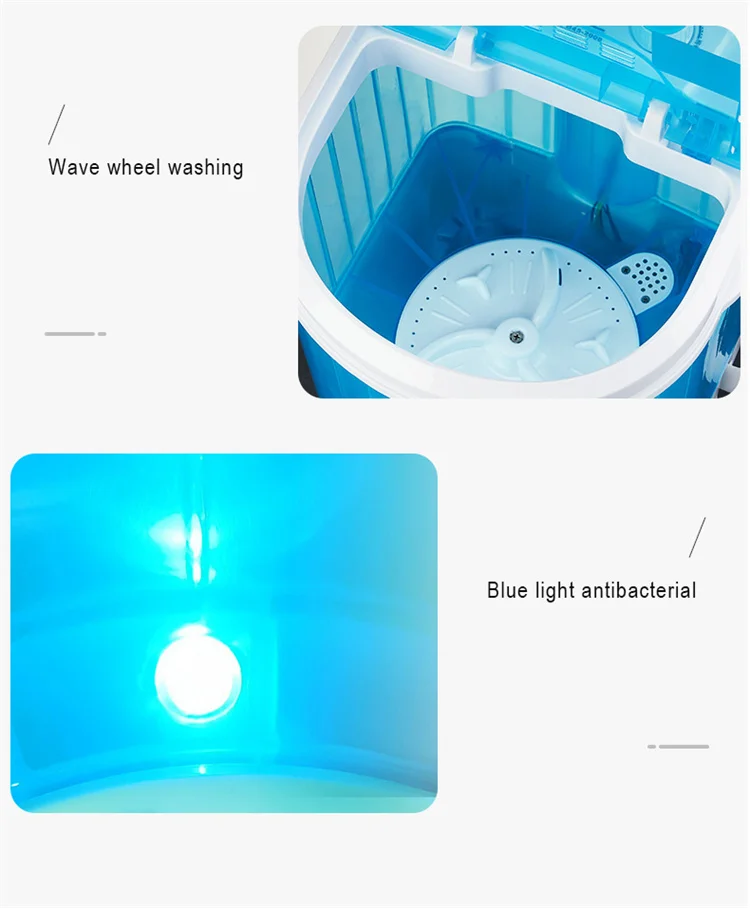 Factory Directly Supplying Portable Top Loading 3.5Kg Washer Machine With Dryer All-in-one Washer