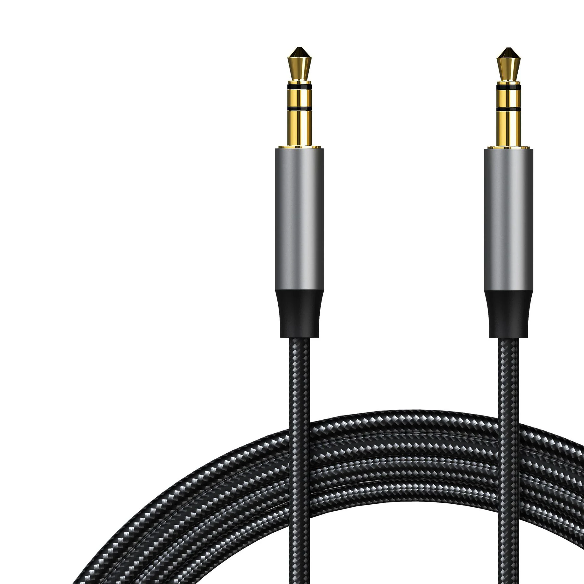 High quality gaming bendproof wear resistant 3.5mm jack woven professional AUX audio cable