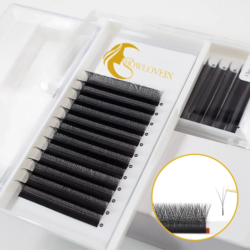 3D 4D 5D 6D Clovers Eyelash Extensions 0.05 0.07mm Custom 16 Rows 5d Fairy Cover Fluffy Eyelashes