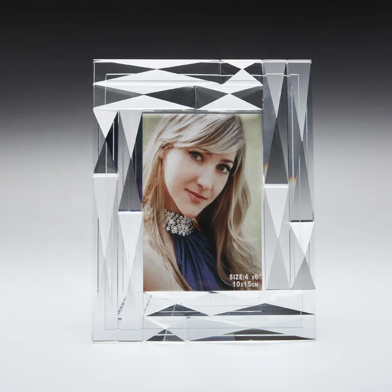 K5 хрустальные поделки Роскошная фоторамка Свадебная фоторамка Хрустальная фоторамка